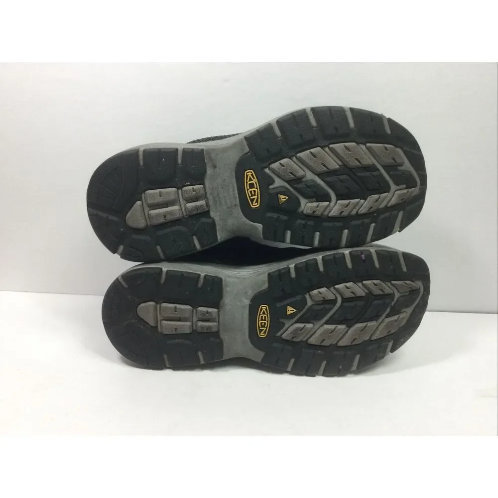 Keen Womens ESD Utility Work‎ Shoes Size 7W Black Gray Safety Toe Sneakers